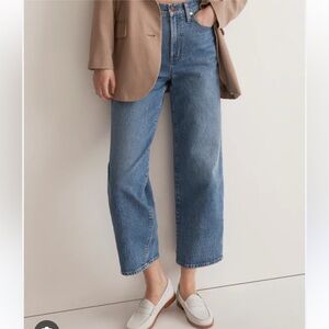 Madewell Perfect Vintage Wide- Leg Crop Jean 29T Classic Blue Women's Jeans